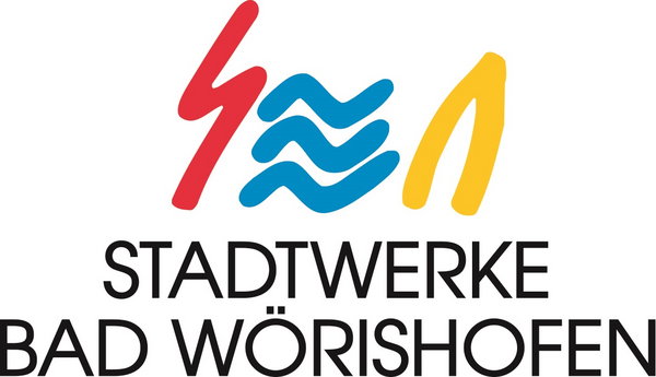 Dreifarbiges Logo der Stadtwerke Bad Wörishofen